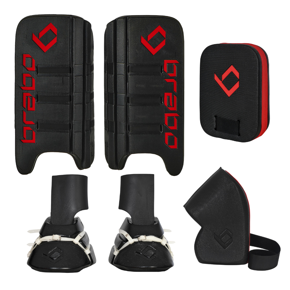 BLACK F1 Combo (Legguards, Kickers & Gloves)
