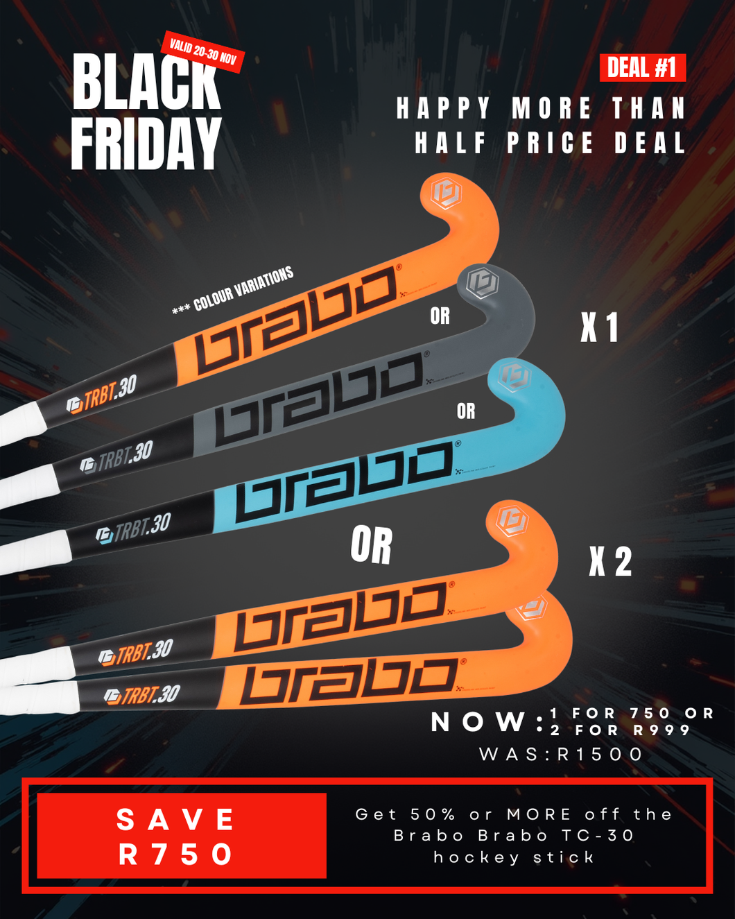 Deal 1: Happy MORE THAN HALF PRICE Deal