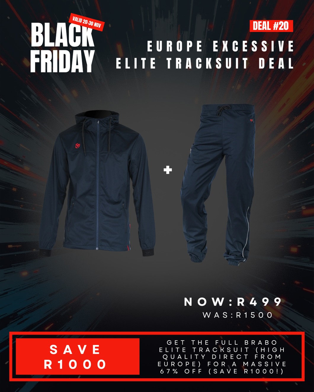Deal #20: EUROPE Elite Tracksuit DEAL