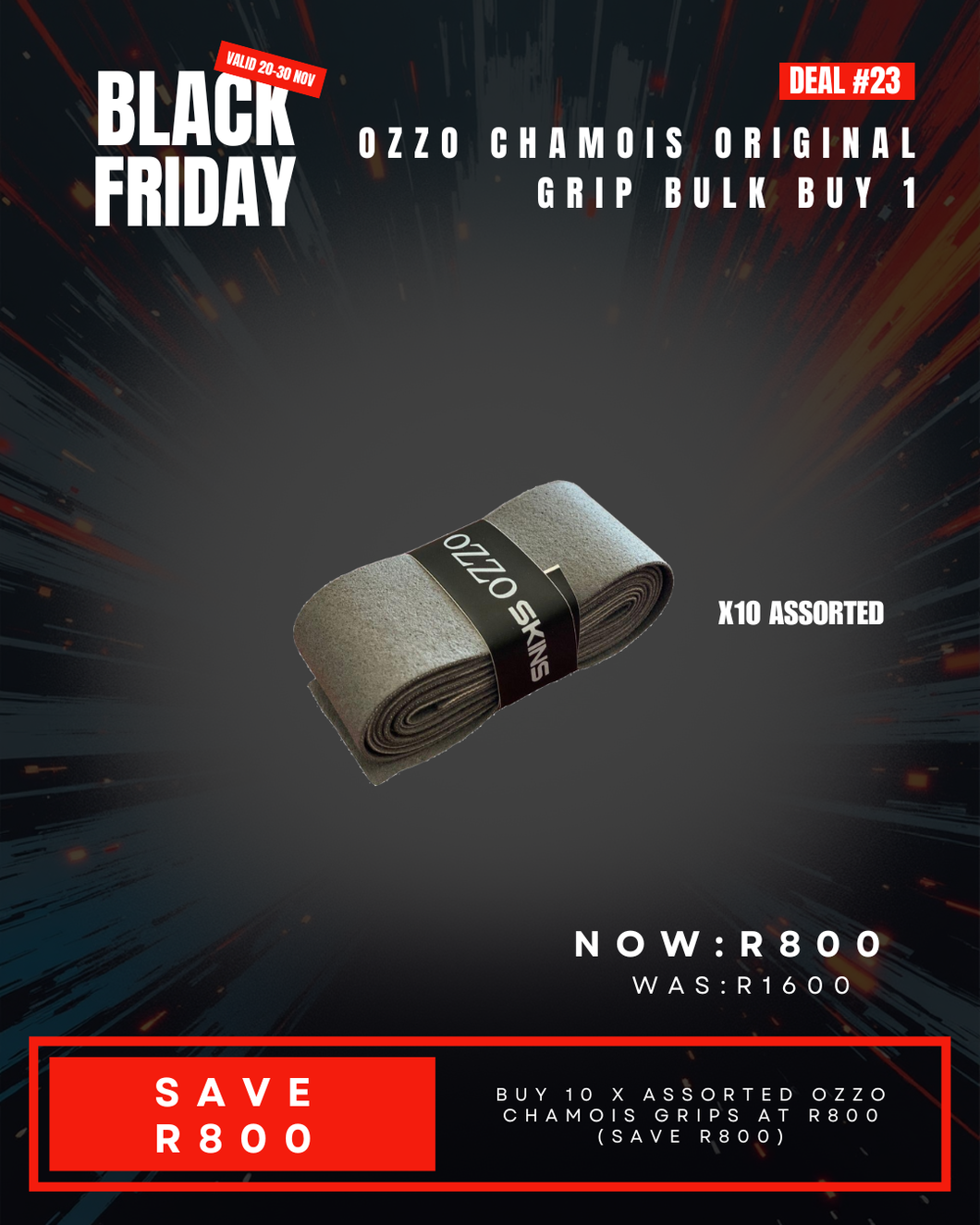 Deal #23: Ozzo Chamois ORIGINAL Grip Bulk Buy 1