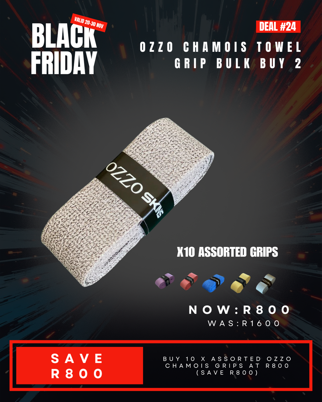 Deal #24: Ozzo Chamois TOWEL Grip Bulk Buy 2