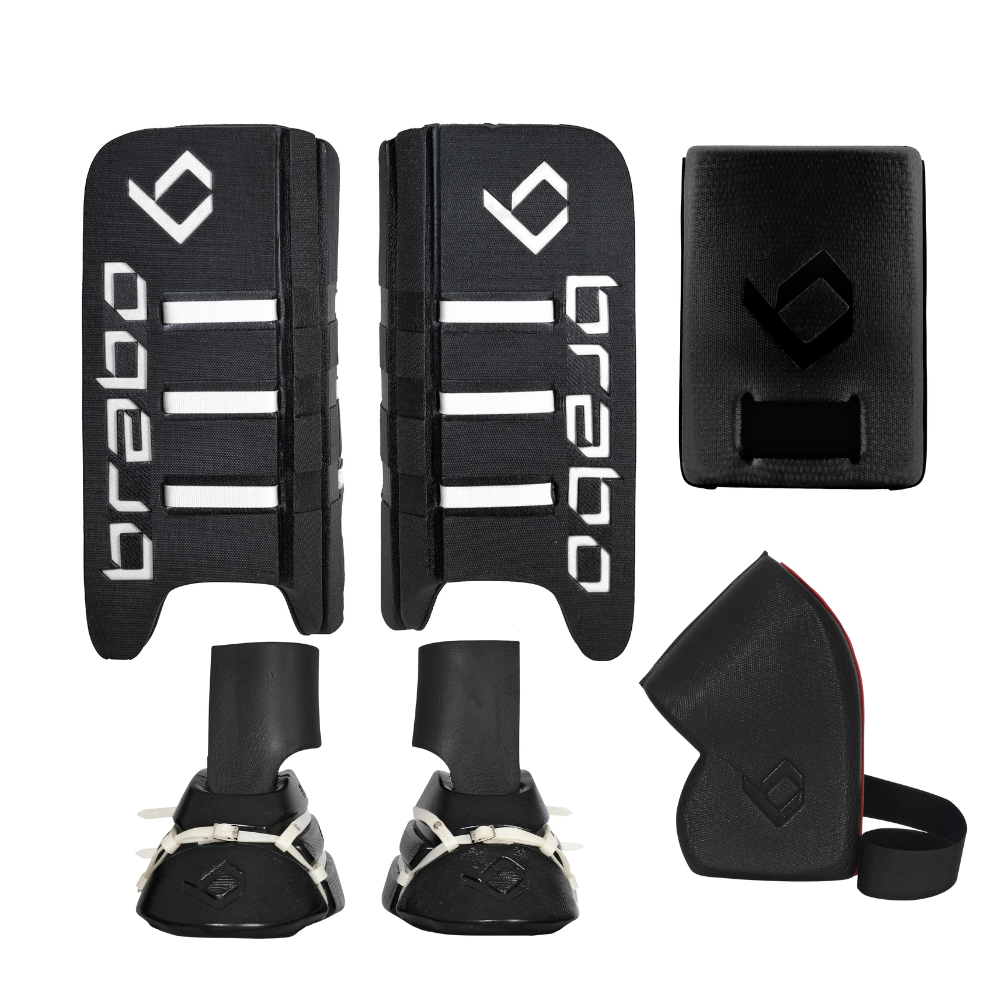 F2 BLACK Combo (Kickers, Leg guards and gloves)