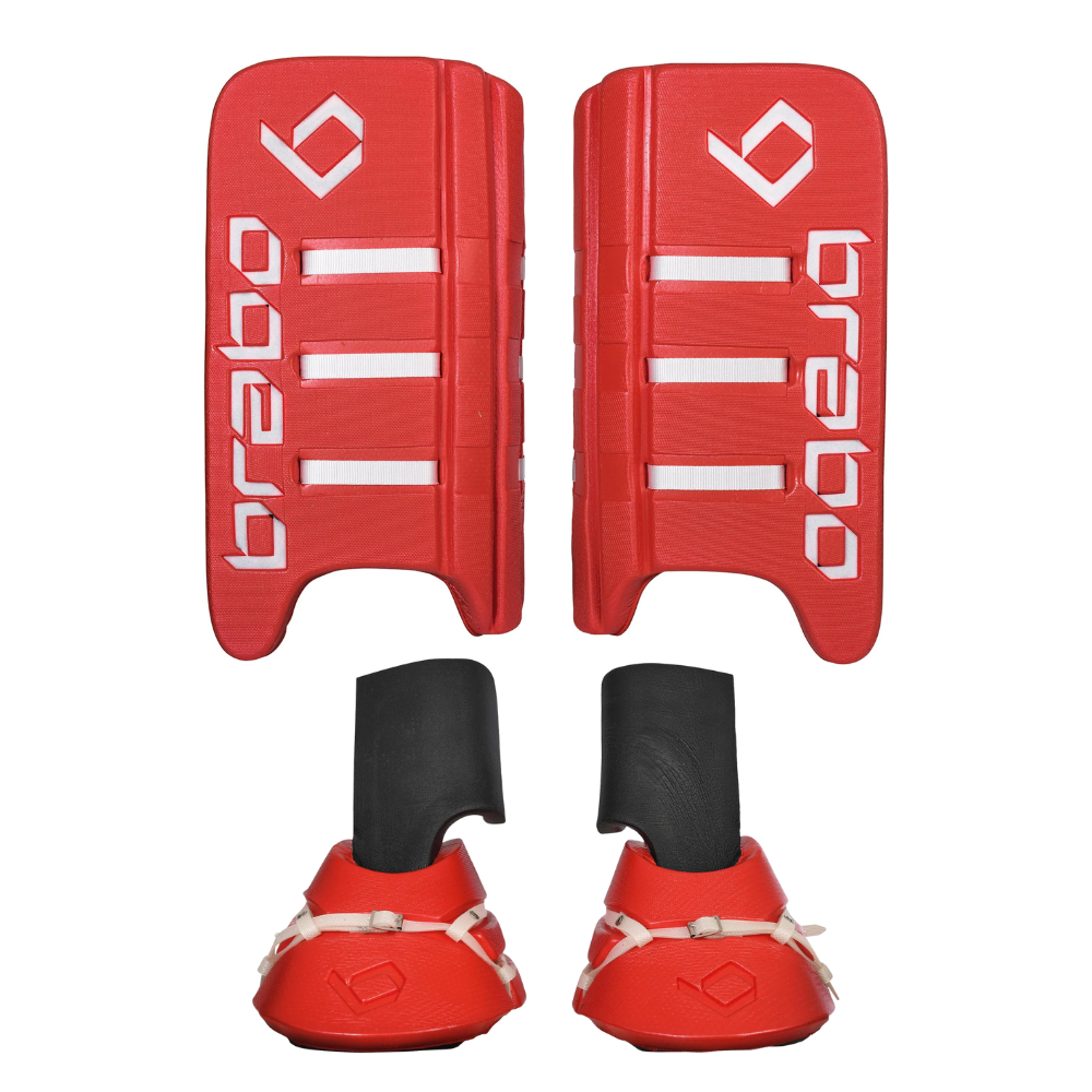 F2 Goalkeeper RED Combo (Kickers and leg guards)